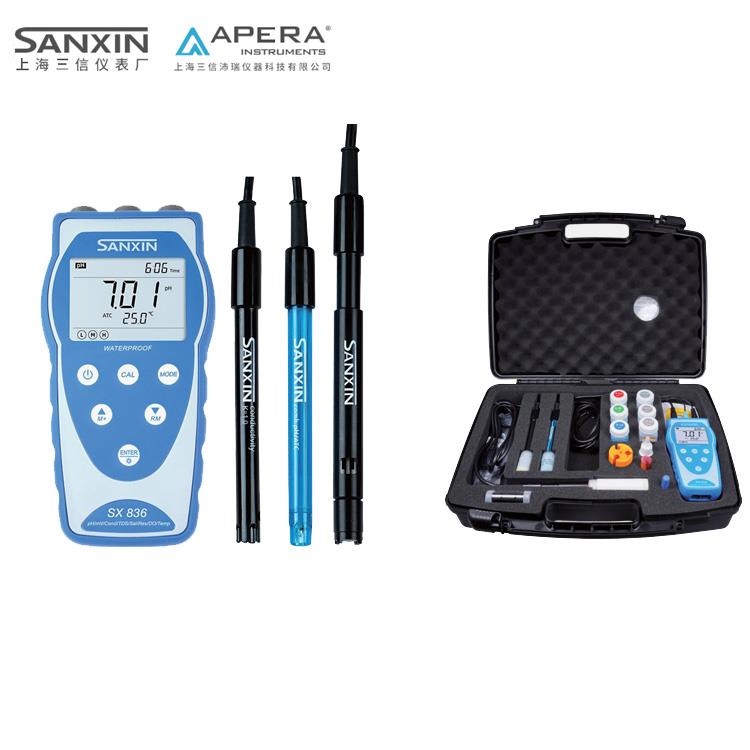 上海三信SX8系列便攜式PH/電導率/溶解氧SX836